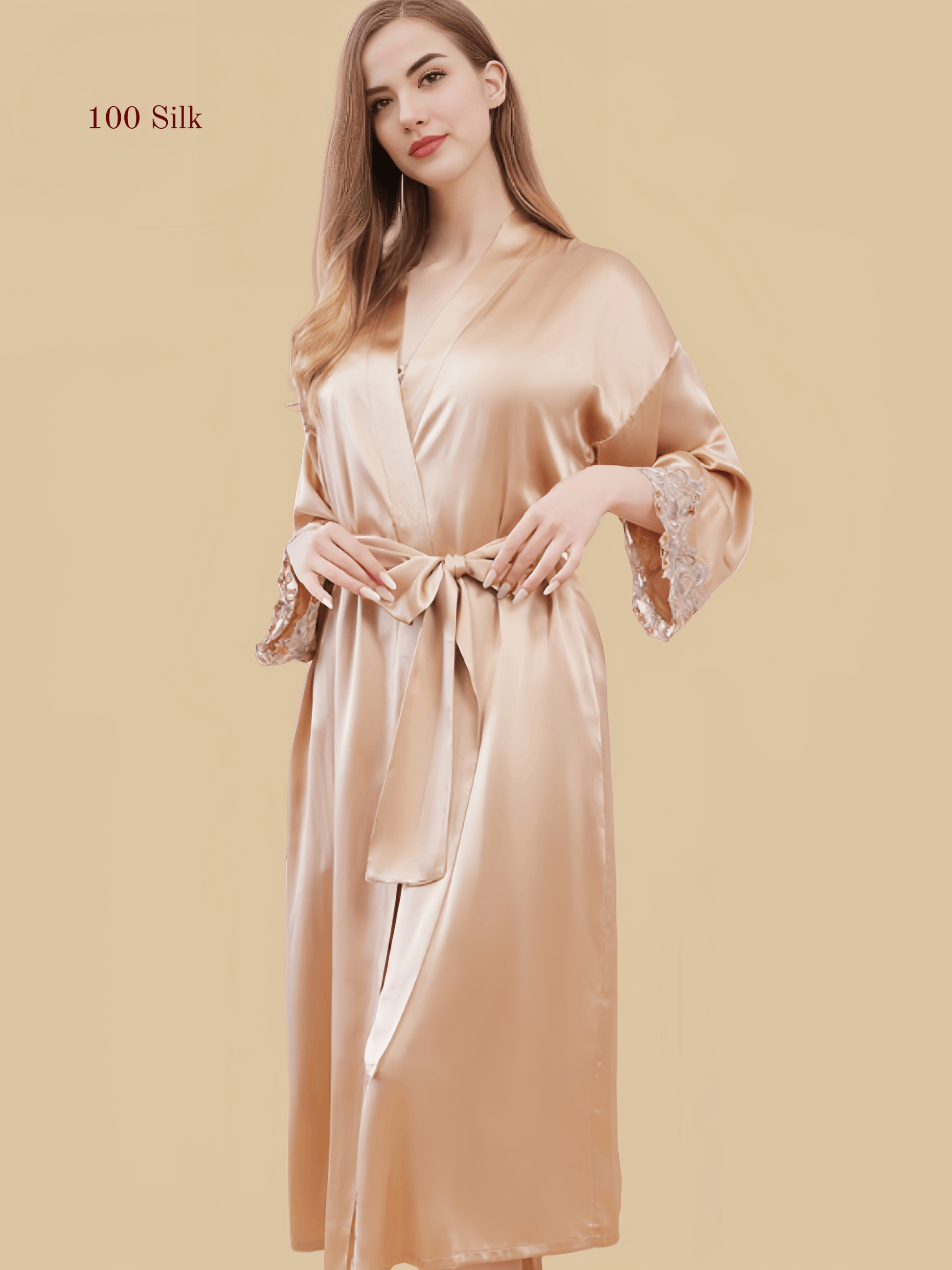 19Momme Silk Nightgown Long