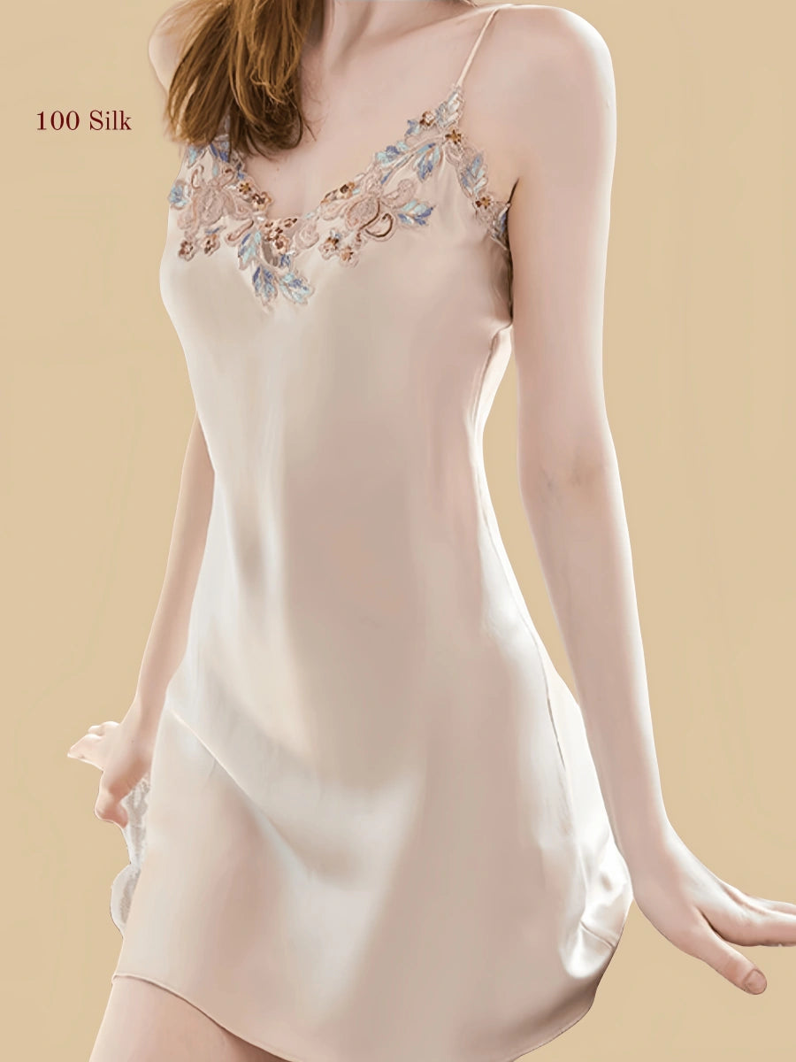 19Momme Women's Sleeveless Nightgown-Short