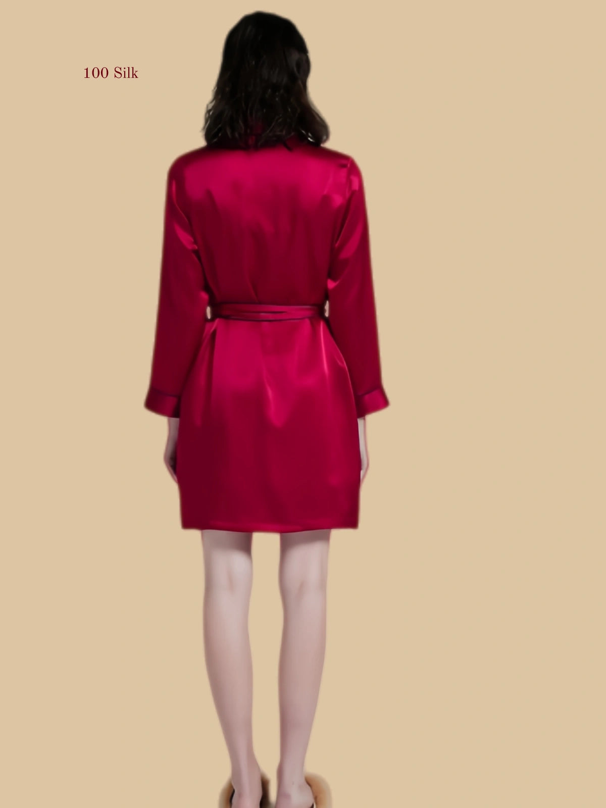 19 Momme silk night dress robe set