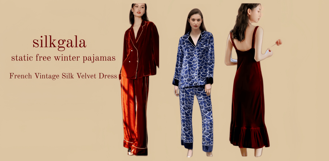 Luxury Thick Silk Pajamas for Winter - Silkgala