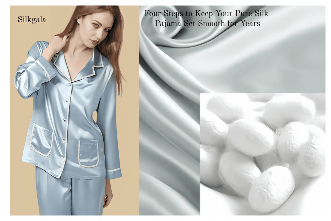 Help! Why does my silk pajama set become stiff and look old after washing? - Silkgala
