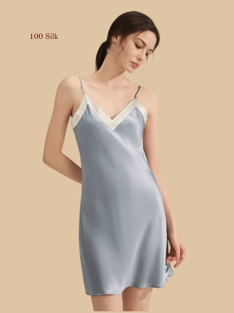 19Momme Pure Silk Spaghetti Strap Nightgown
