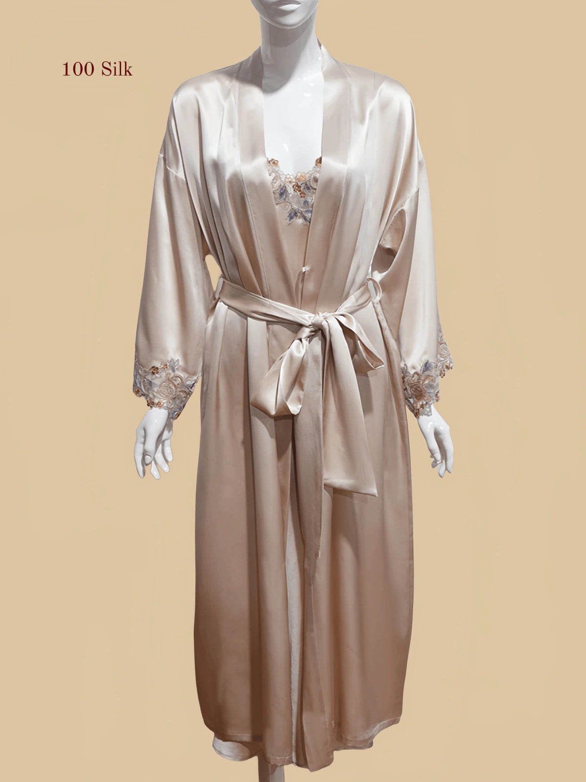 19Momme Silk Nightgown Long