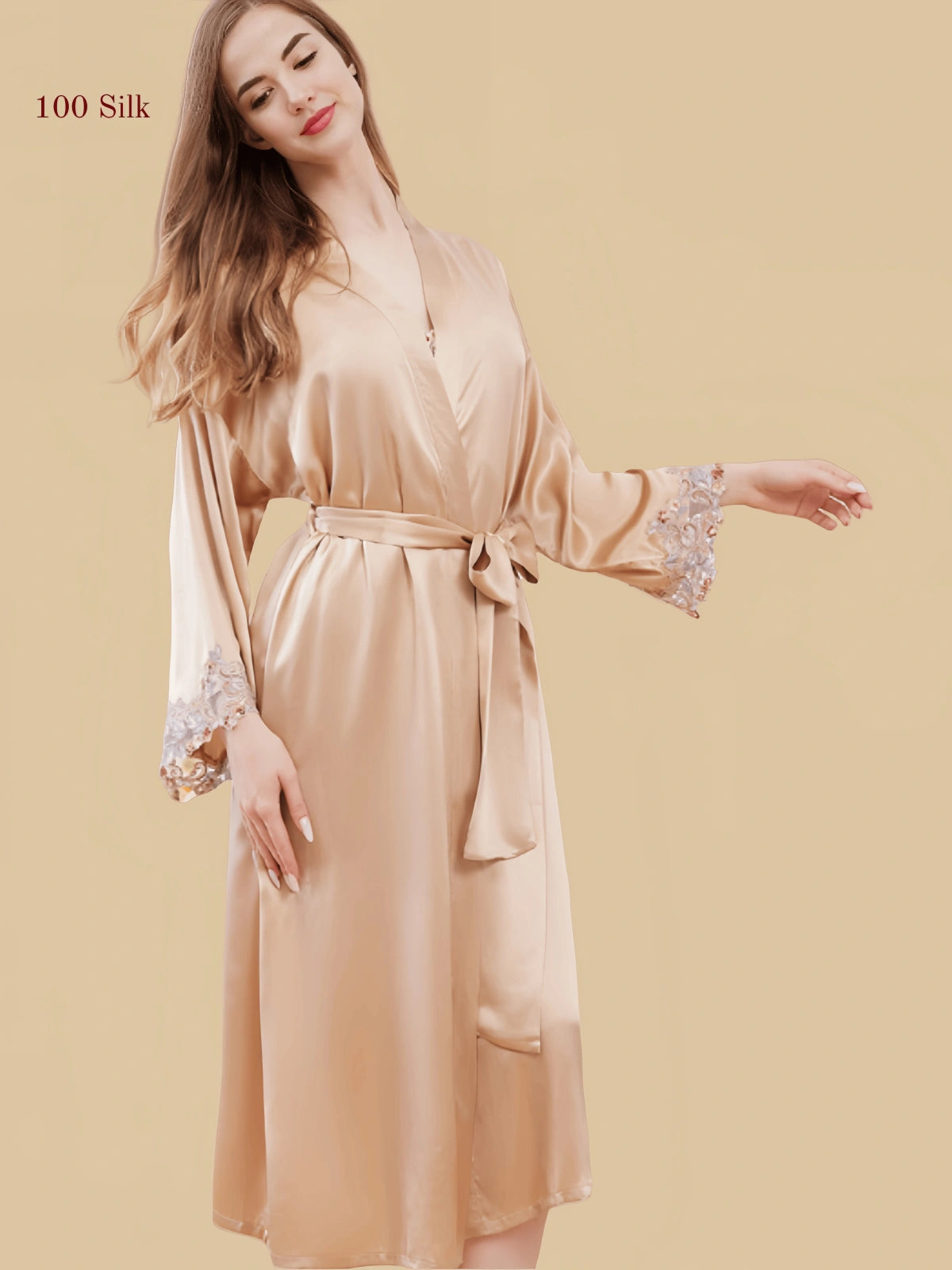 19Momme Silk Nightgown Long