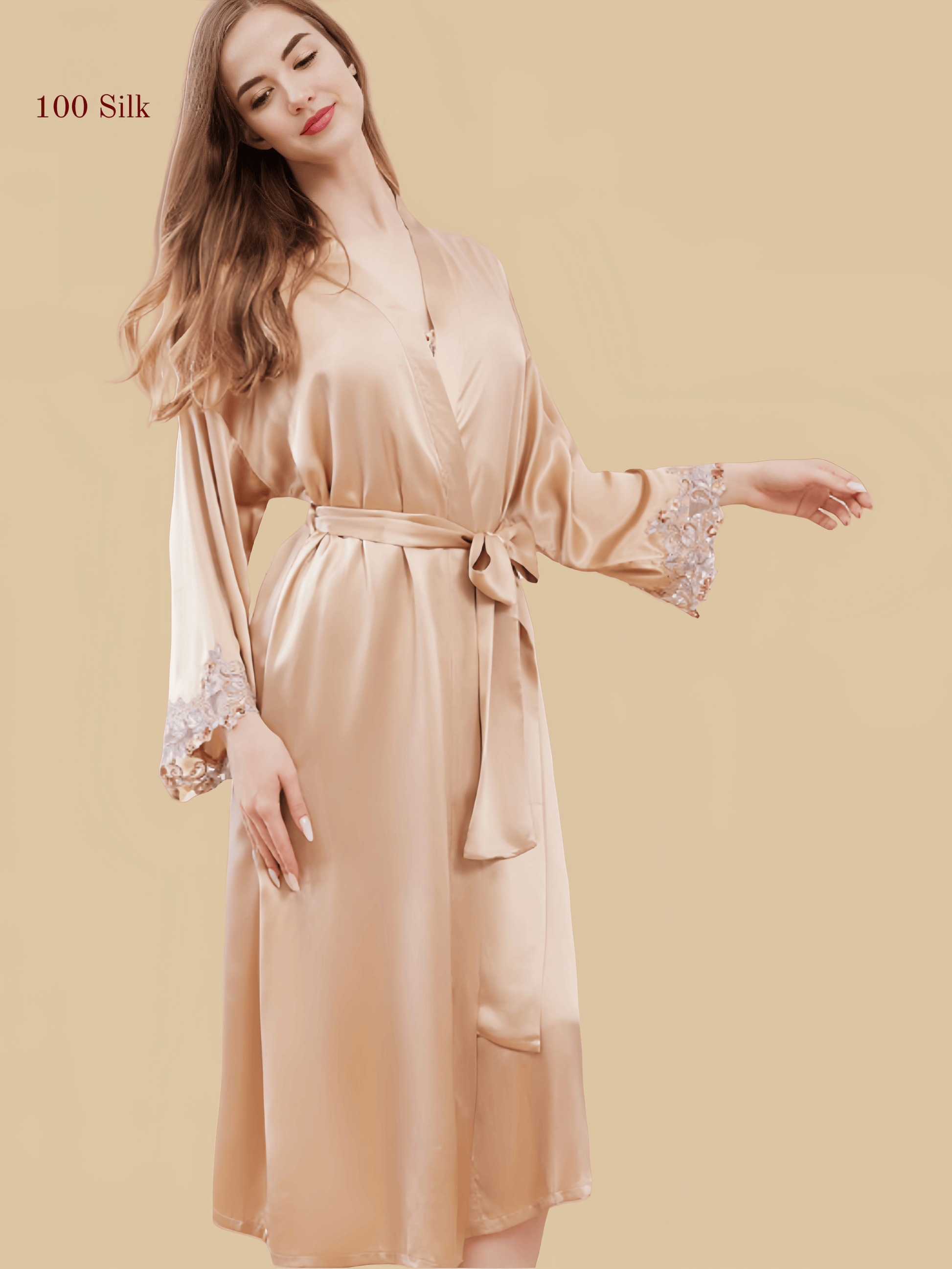 19Momme Silk Nightgown Long