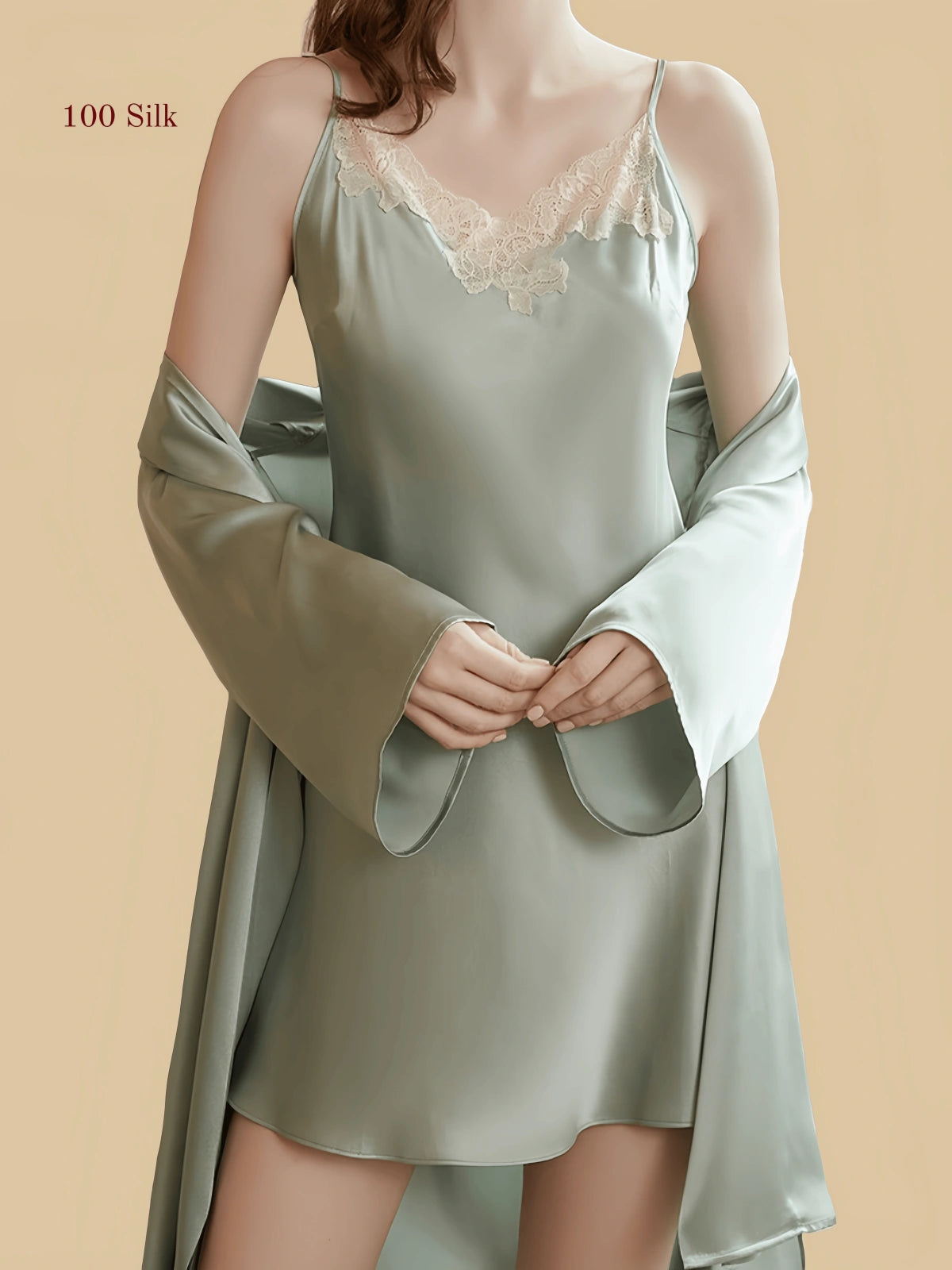 19Momme Silk Slip Dress Set