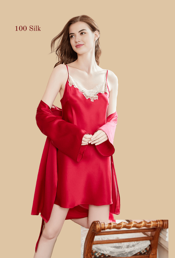 19Momme Silk Slip Dress Set