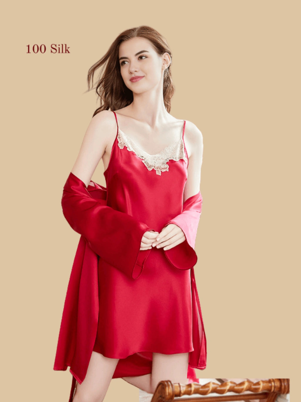 19Momme Silk Slip Dress Set