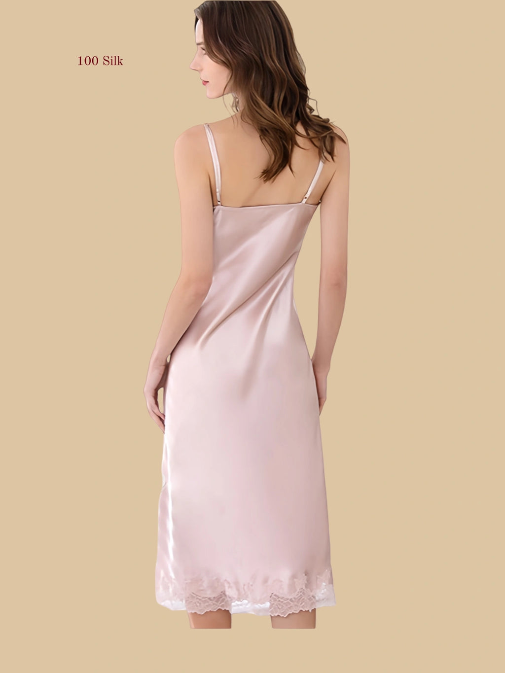19 Momme Silk Long Skirt With Slit