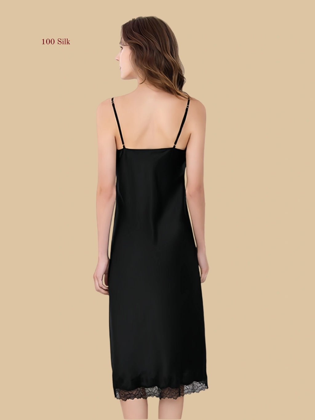 19 Momme Silk Long Skirt With Slit