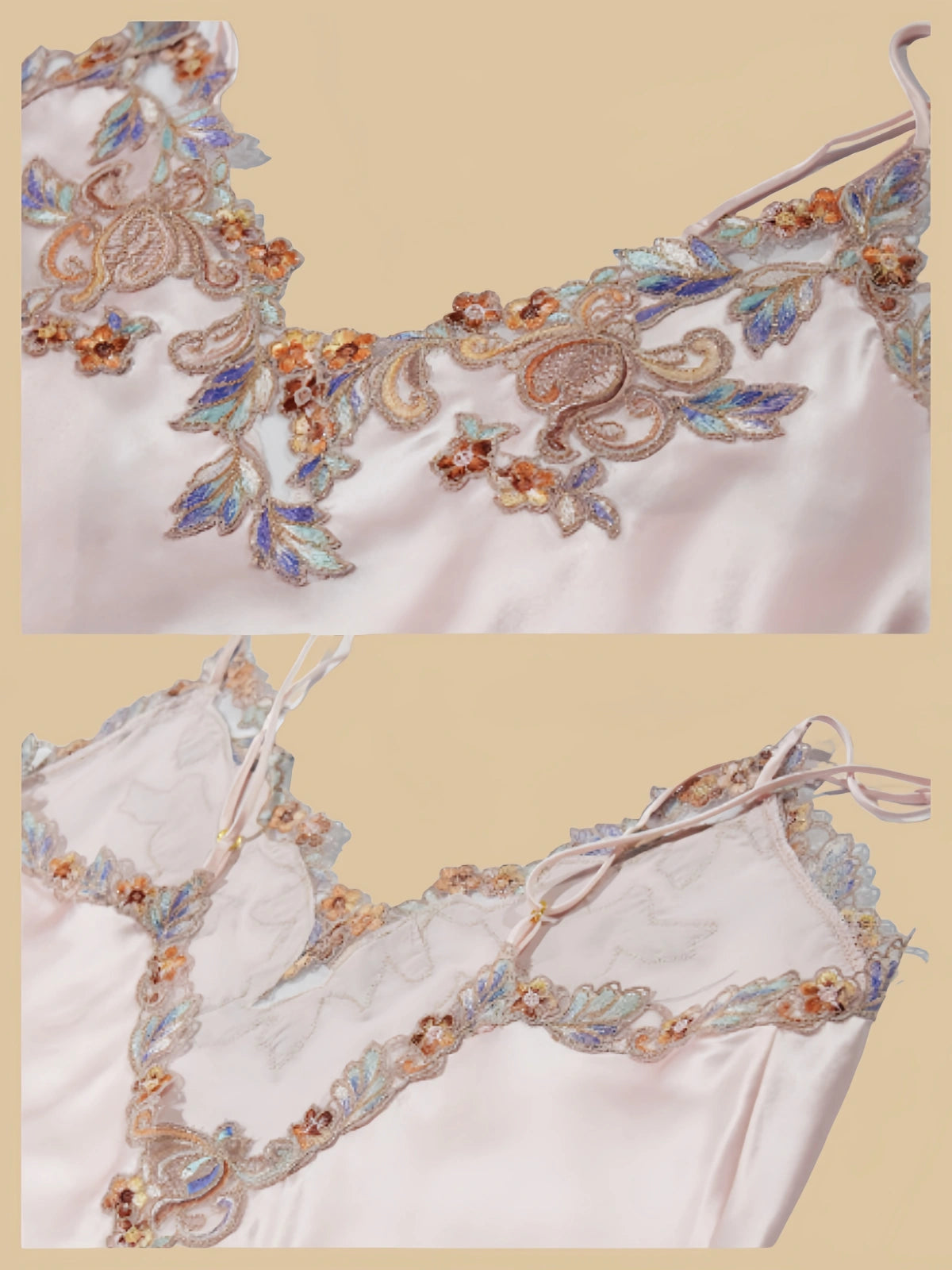 19Momme Sleeveless Women's Nightgown-Long