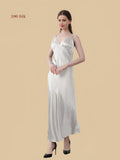 19mm wrap-bust nightgown with deep V neckline front view