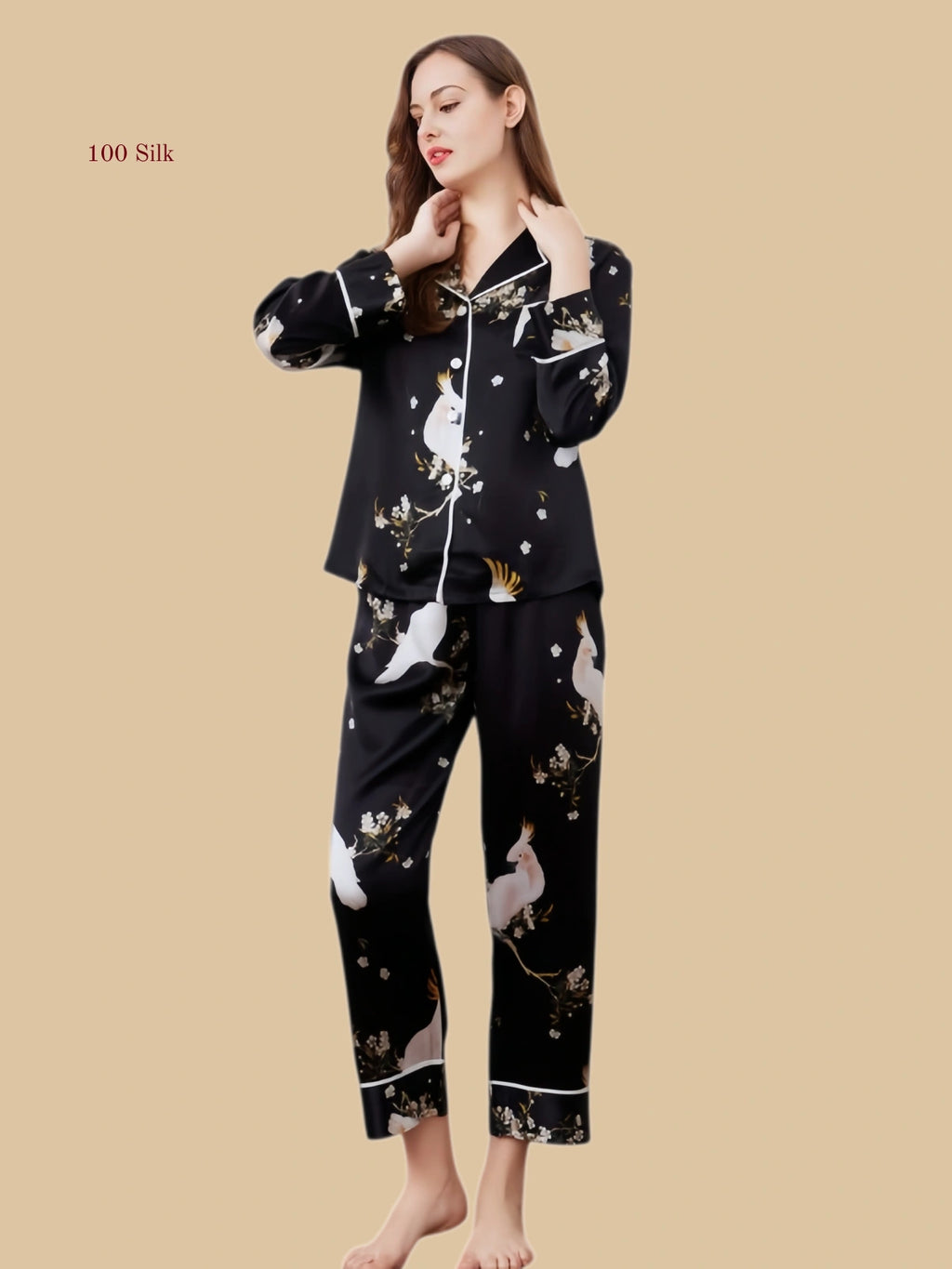19 Momme Silk Two Piece Pajamas
