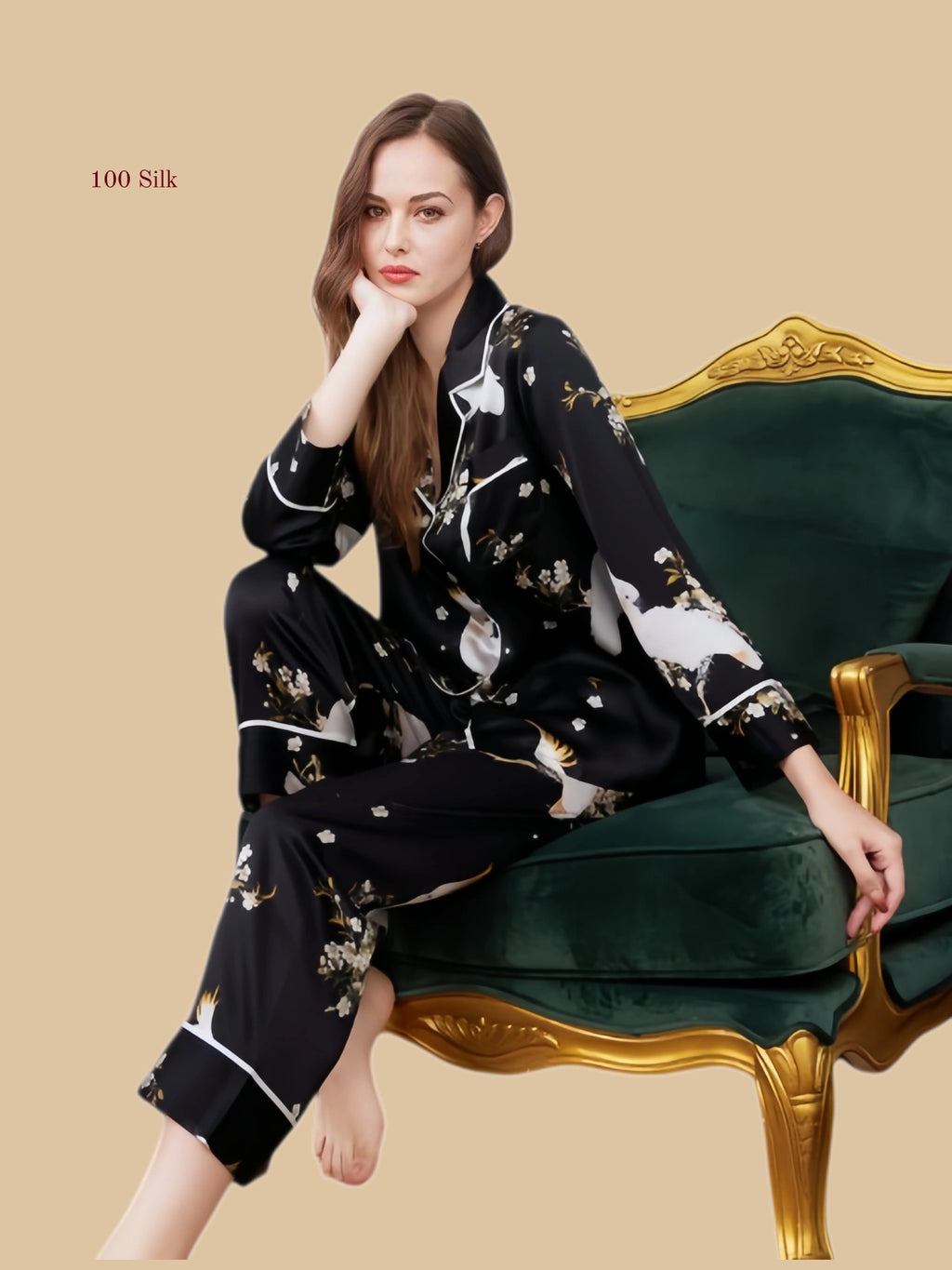 19 Momme Silk Two Piece Pajamas