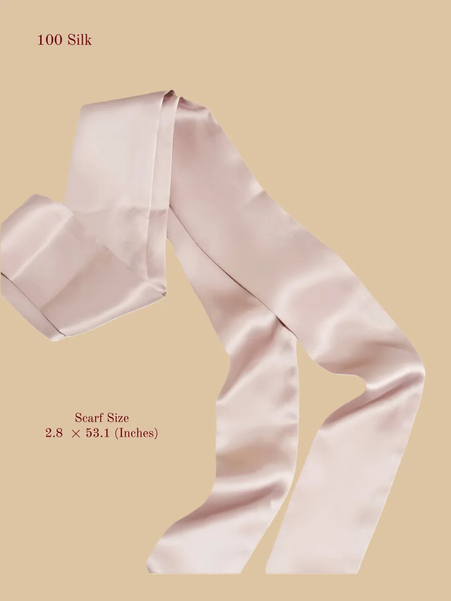 19 momme multi-functional silk long scarf