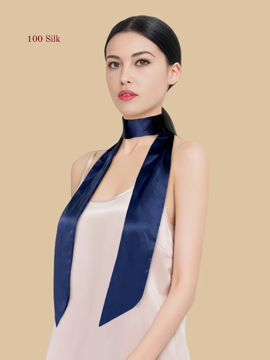19 momme multi-functional silk long scarf