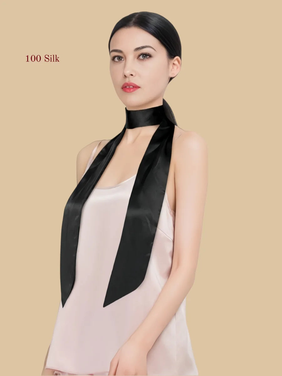 19 momme multi-functional silk long scarf