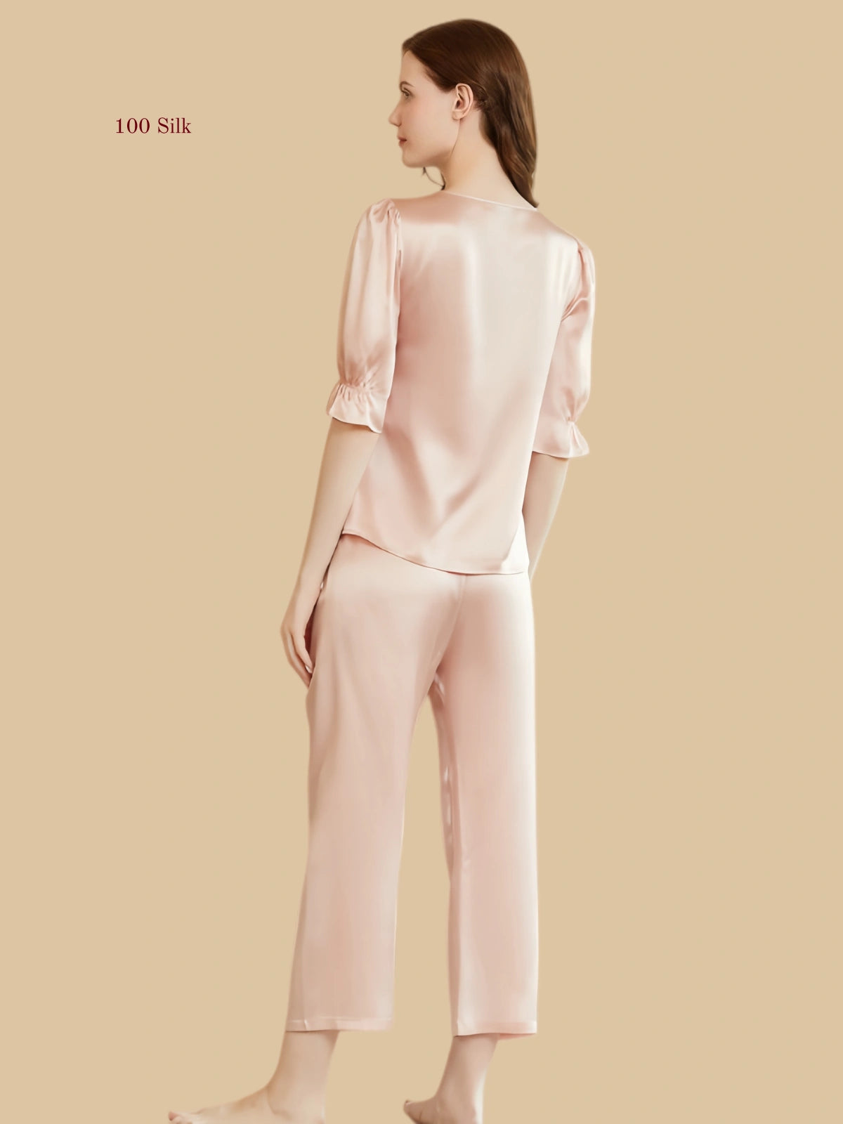 19 Momme Silk V Neck Pajamas