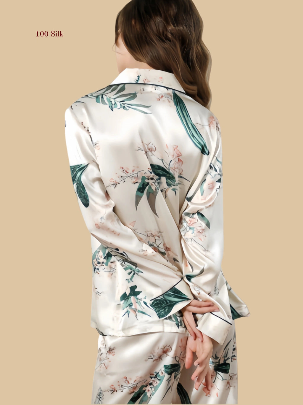 Silk Pajamas Button Down  Womens Pajamas