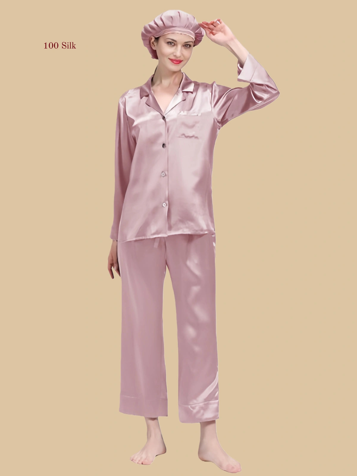 22 Momme Silk Women's Button-Up Pajama Set