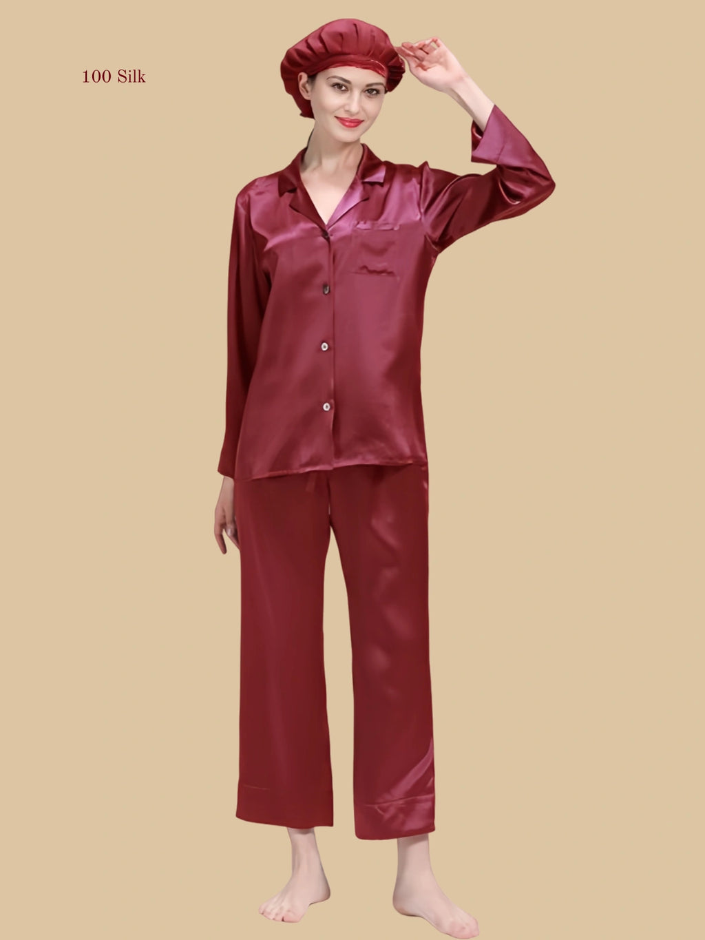 22 Momme Silk Women's Button-Up Pajama Set