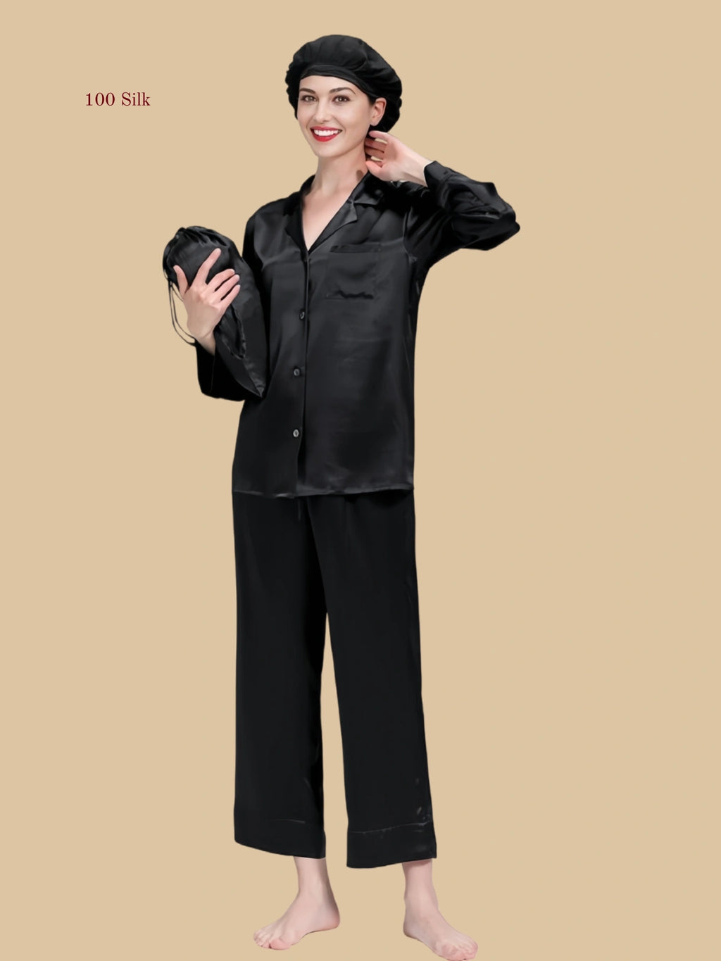 22 Momme Silk Women's Button-Up Pajama Set