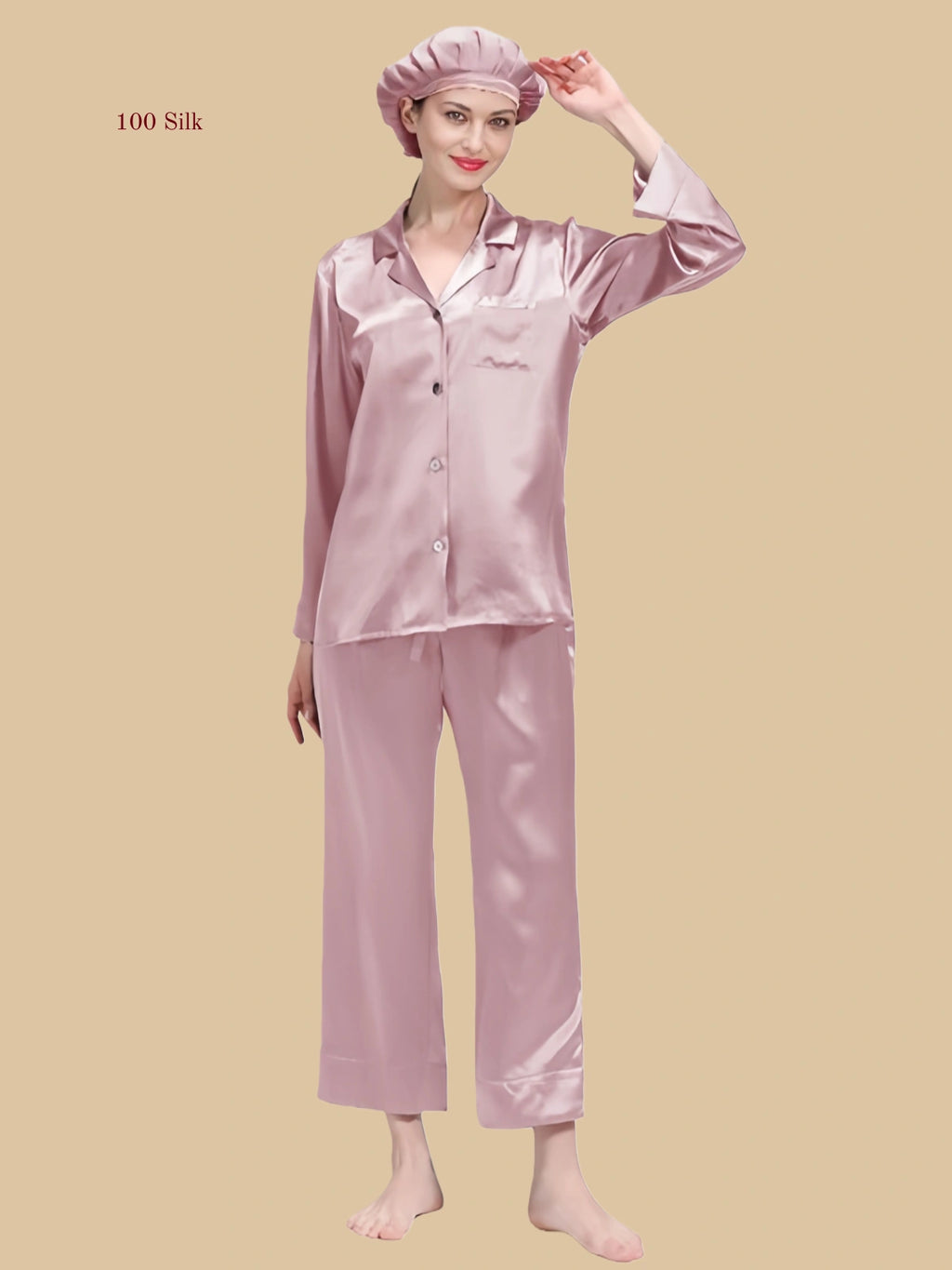 22 Momme Silk Women's Button-Up Pajama Set