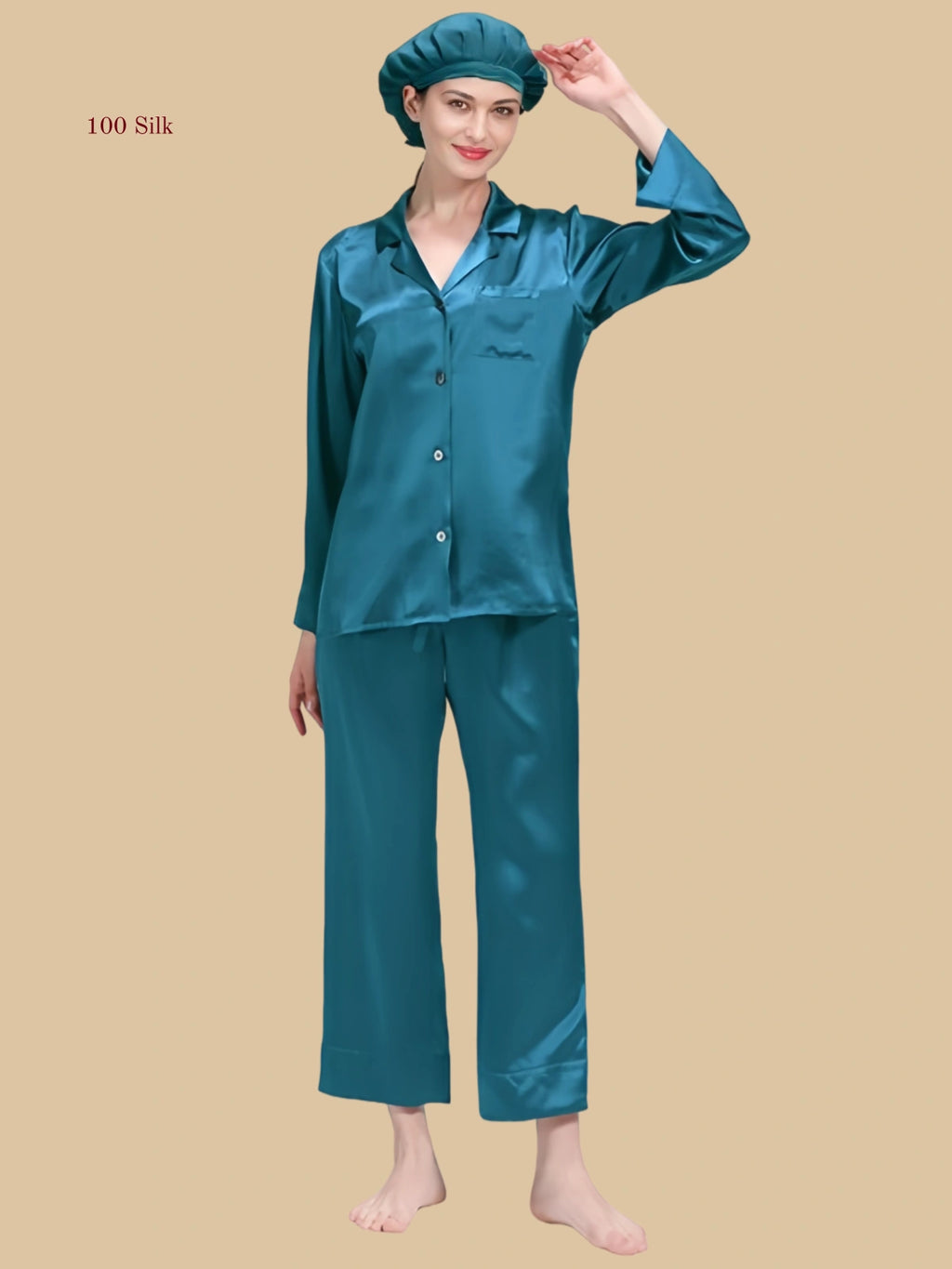 22 Momme Silk Women's Button-Up Pajama Set
