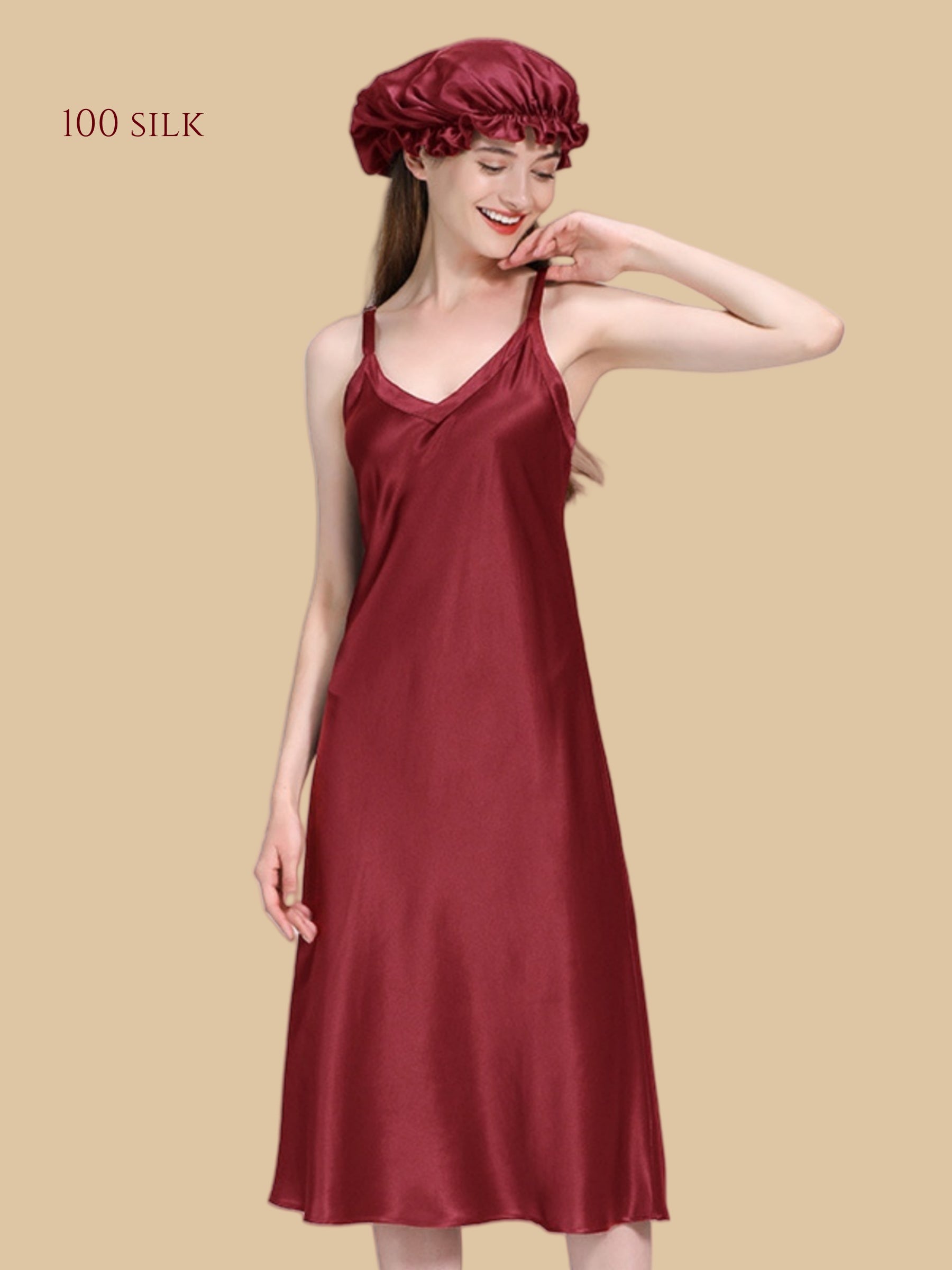 22Momme Ladies Silk Nightdresses