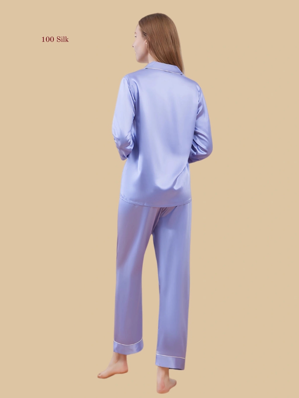 22 Momme Long Sleeved Button Down Pajama Set