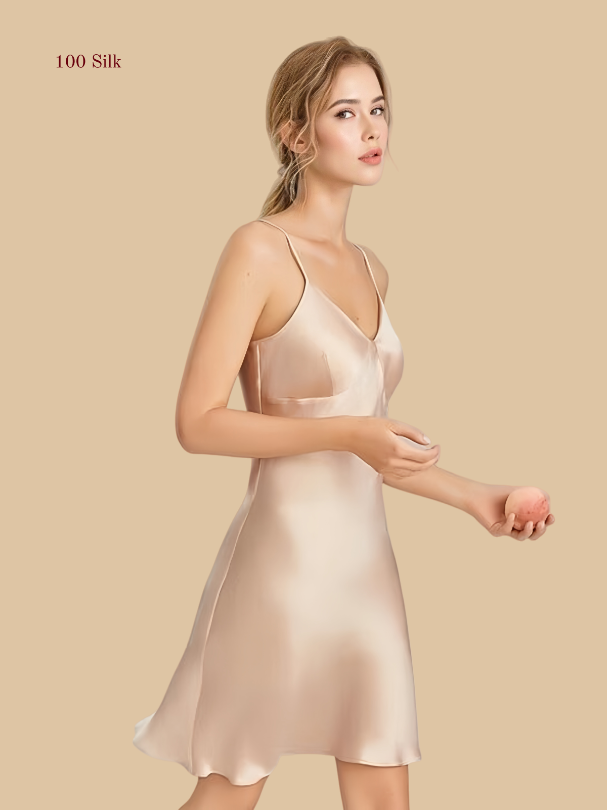 Women's Silk Slip Midi Dress