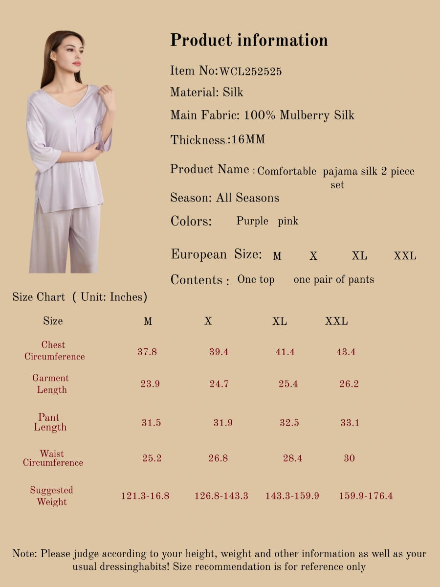 Comfortable  Pajama Silk 2 Piece Set