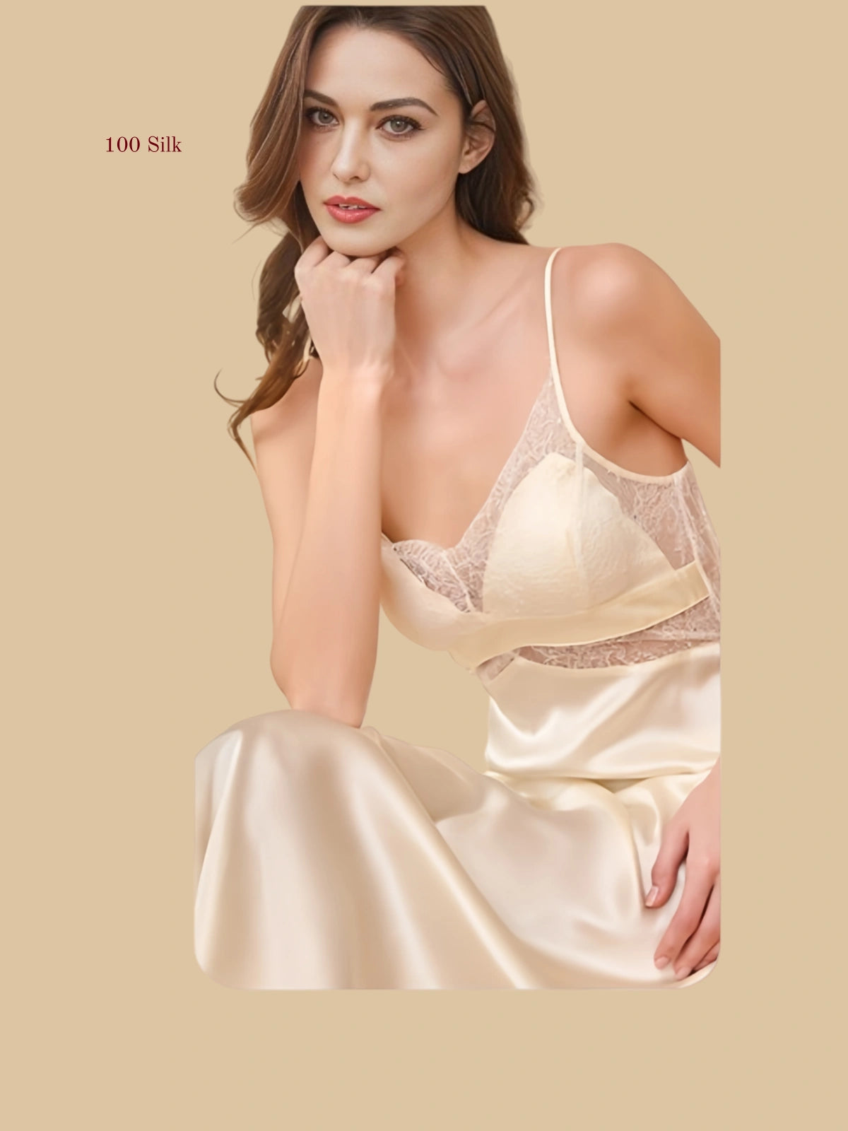 Elegant Silk Spaghetti Strap Maxi Dress