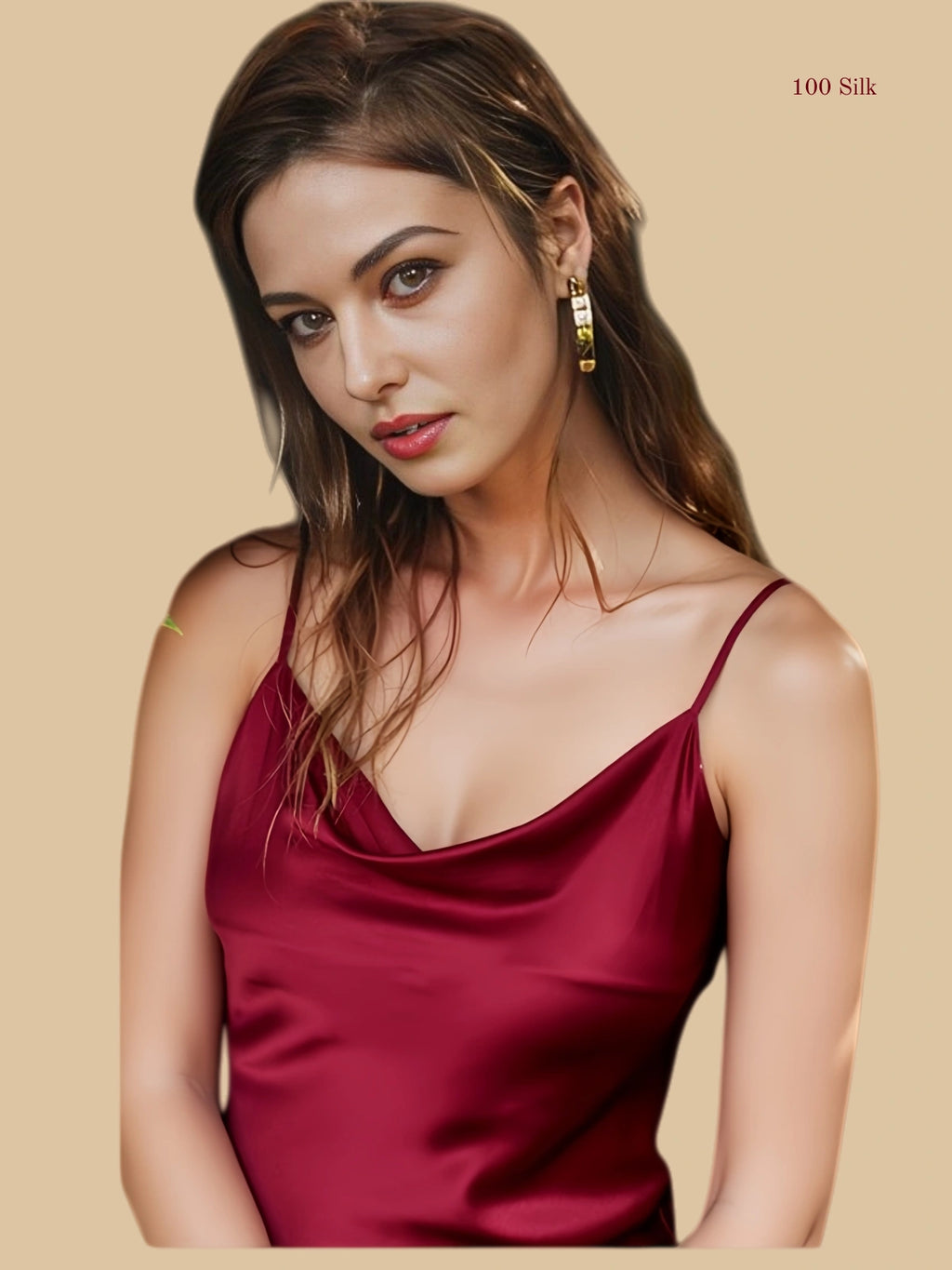 Elegant Silk Women's Slit Skirt - 100% Mulberry Silk Silk Nightgown And Robe Set | Silkgala