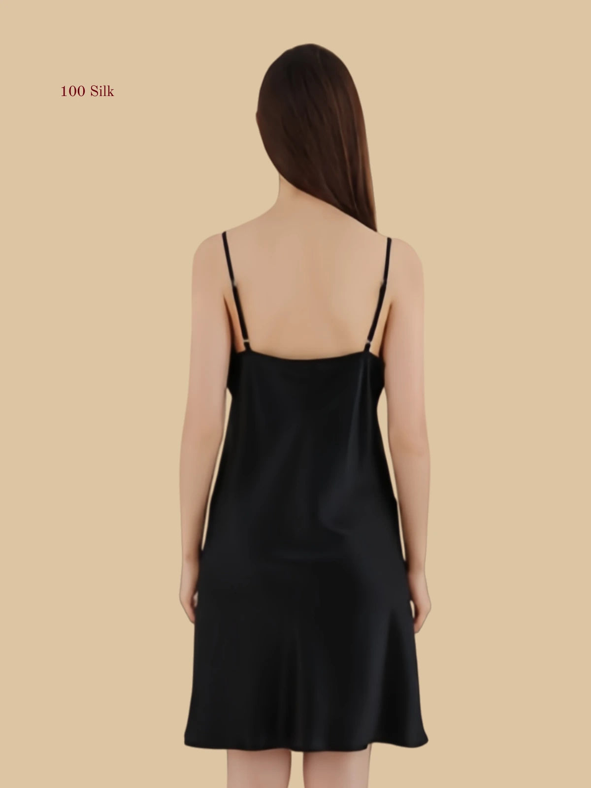 Elegant Silk A Line Slip Dress