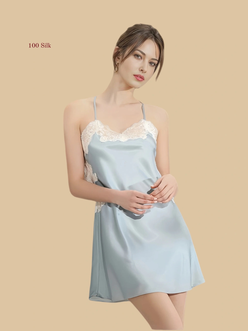 Fashionable Silk Women's Backless Dresses