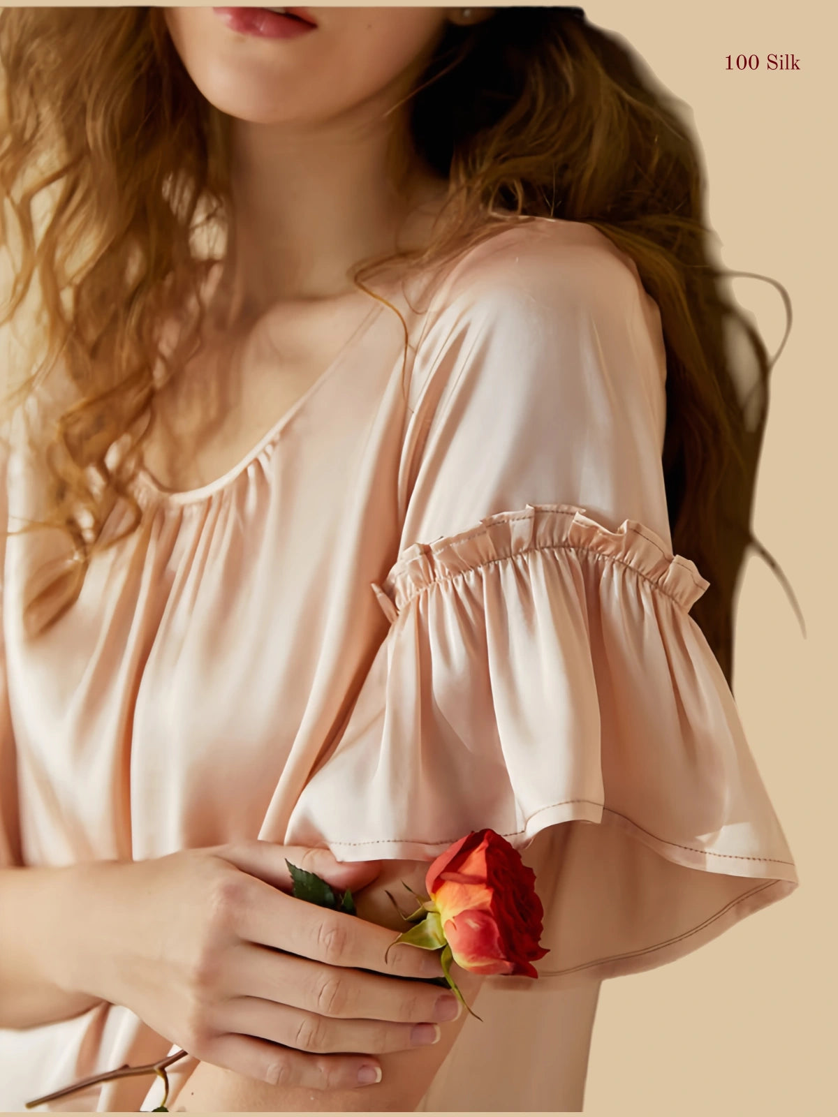 French Style Silk Pleated Skirt For Women - 100% Mulberry Silk Silk Nightgown And Robe Set | Silkgala