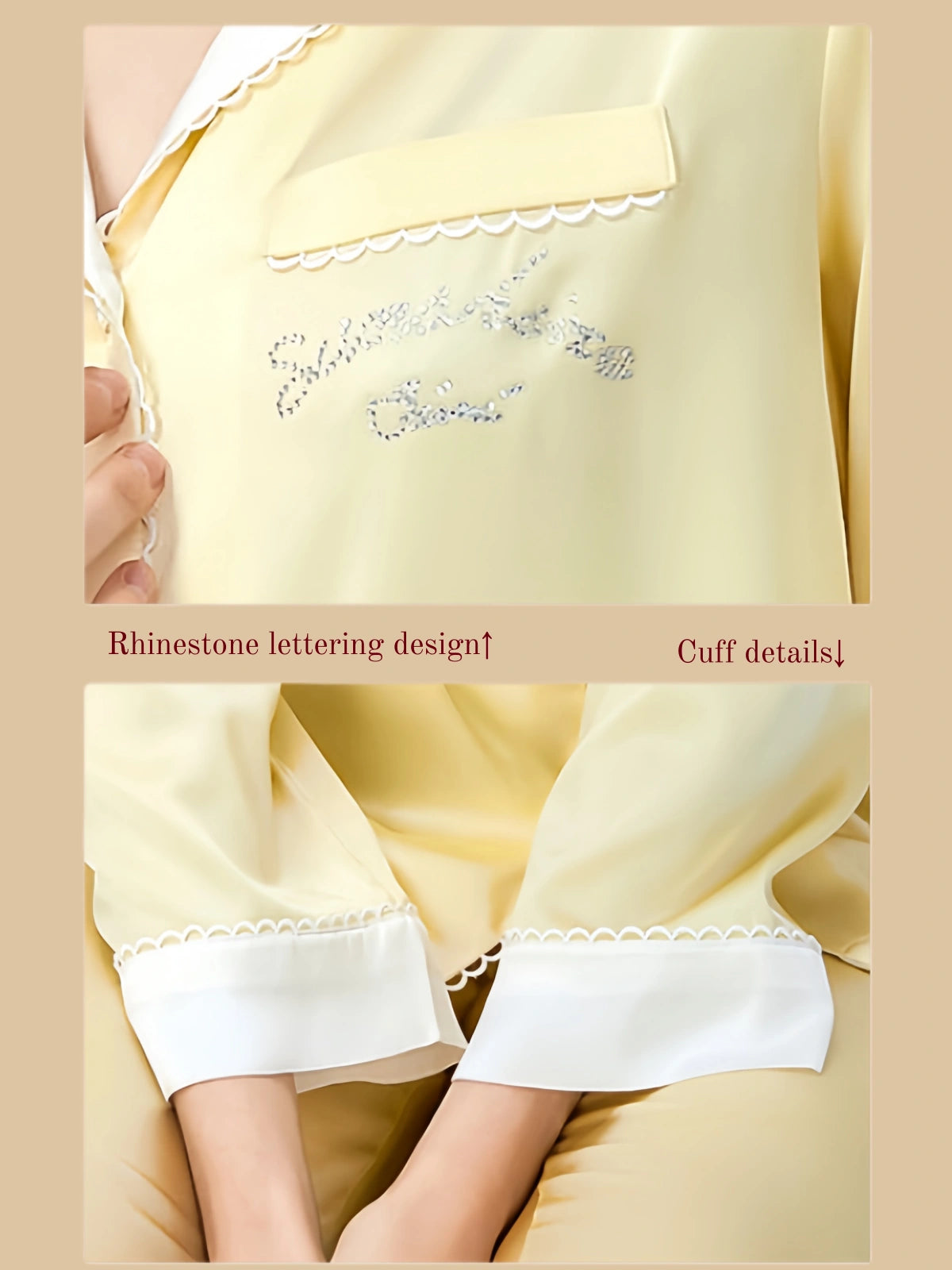 Fresh Silk Women's Button Up Pajama Set