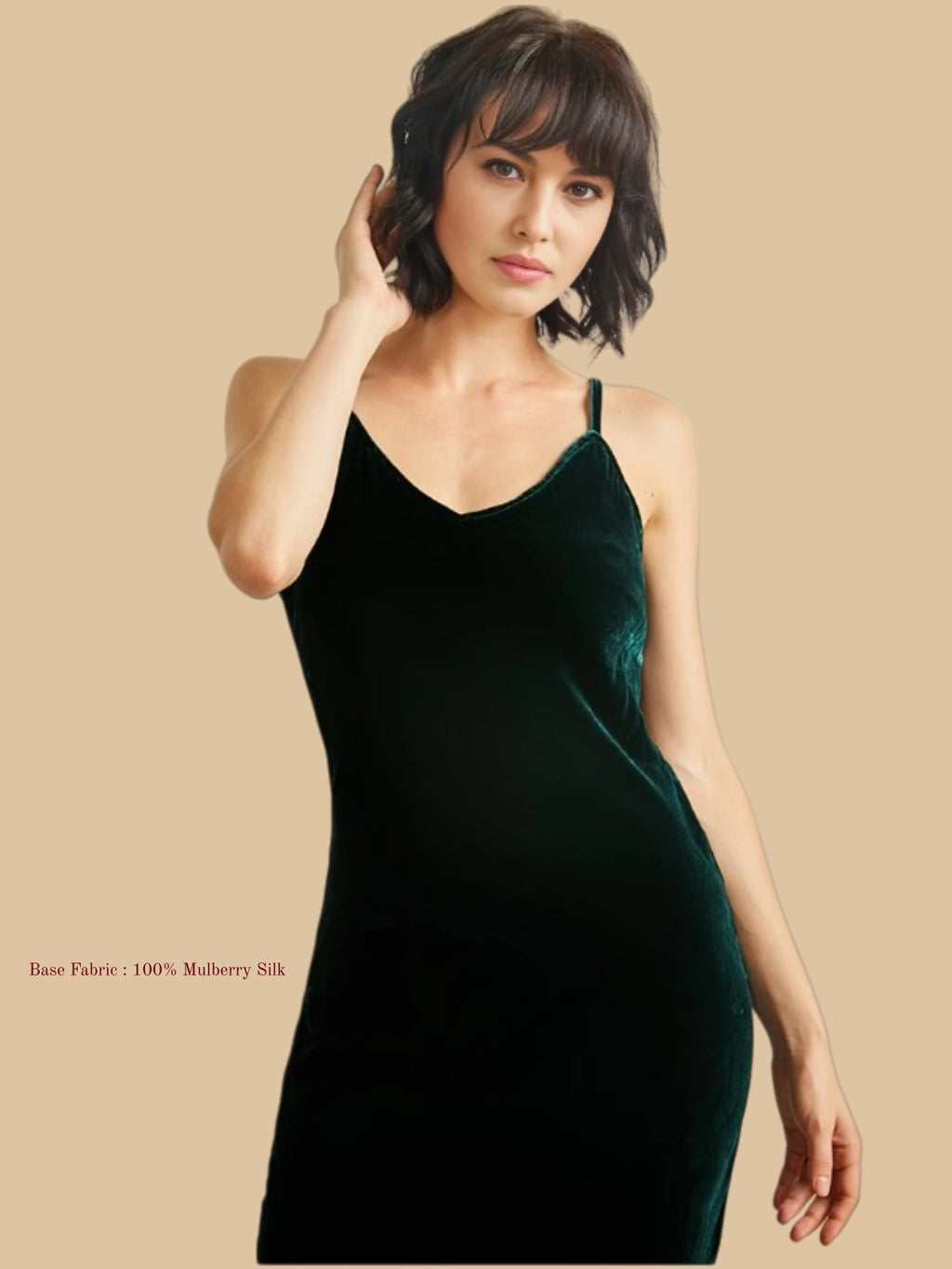 Graceful Silk Velvet Dresses For Women - 100% Mulberry Silk Silk Nightgown And Robe Set | Silkgala