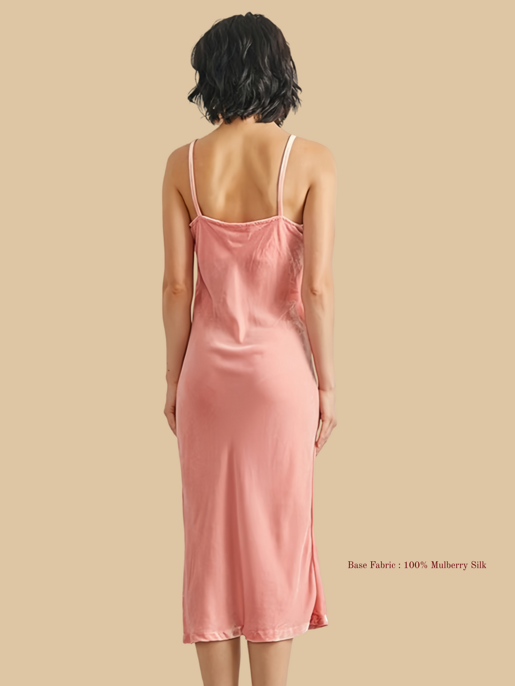 Graceful Silk Velvet Dresses For Women - 100% Mulberry Silk Silk Nightgown And Robe Set | Silkgala