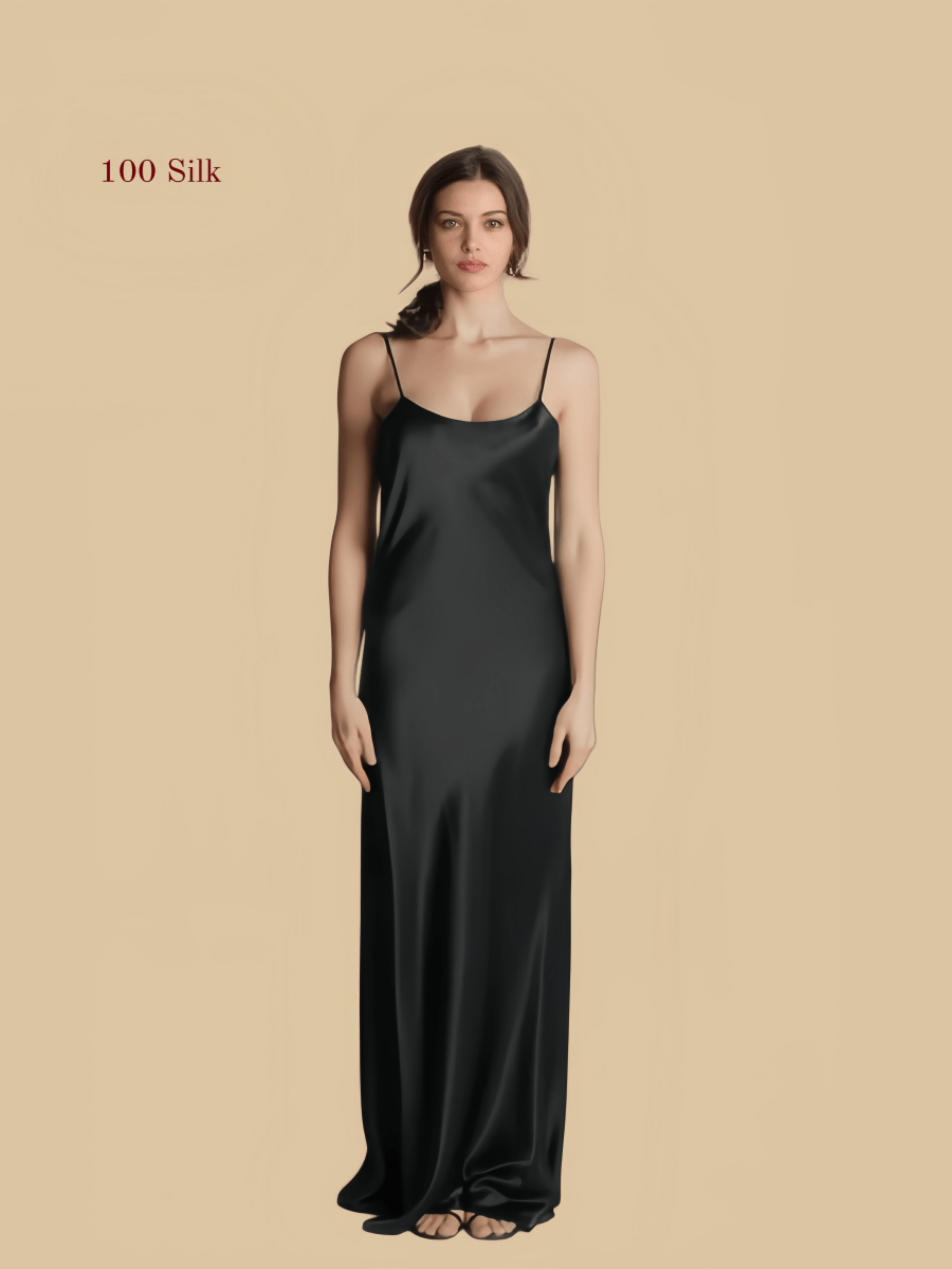 Long Silk Slip Dress