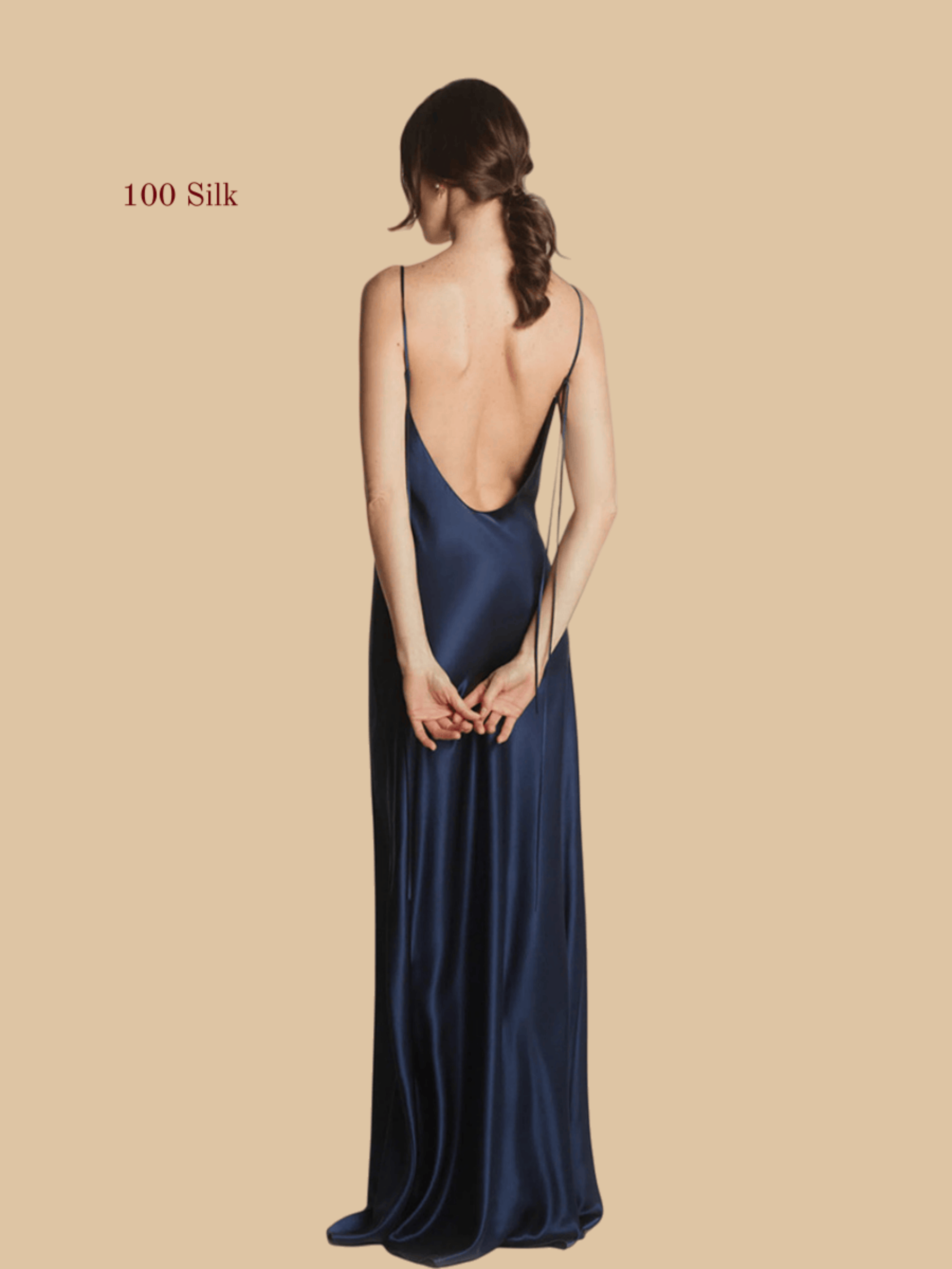 Long Silk Slip Dress