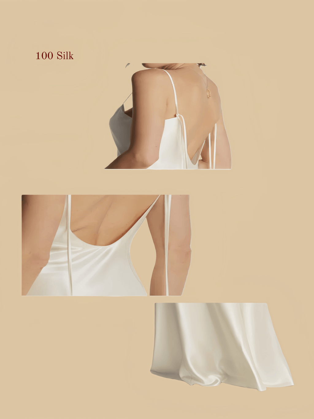 Long silk slip dress