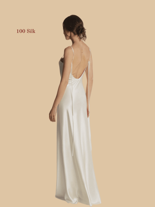19mm backless nightgownSilkgala