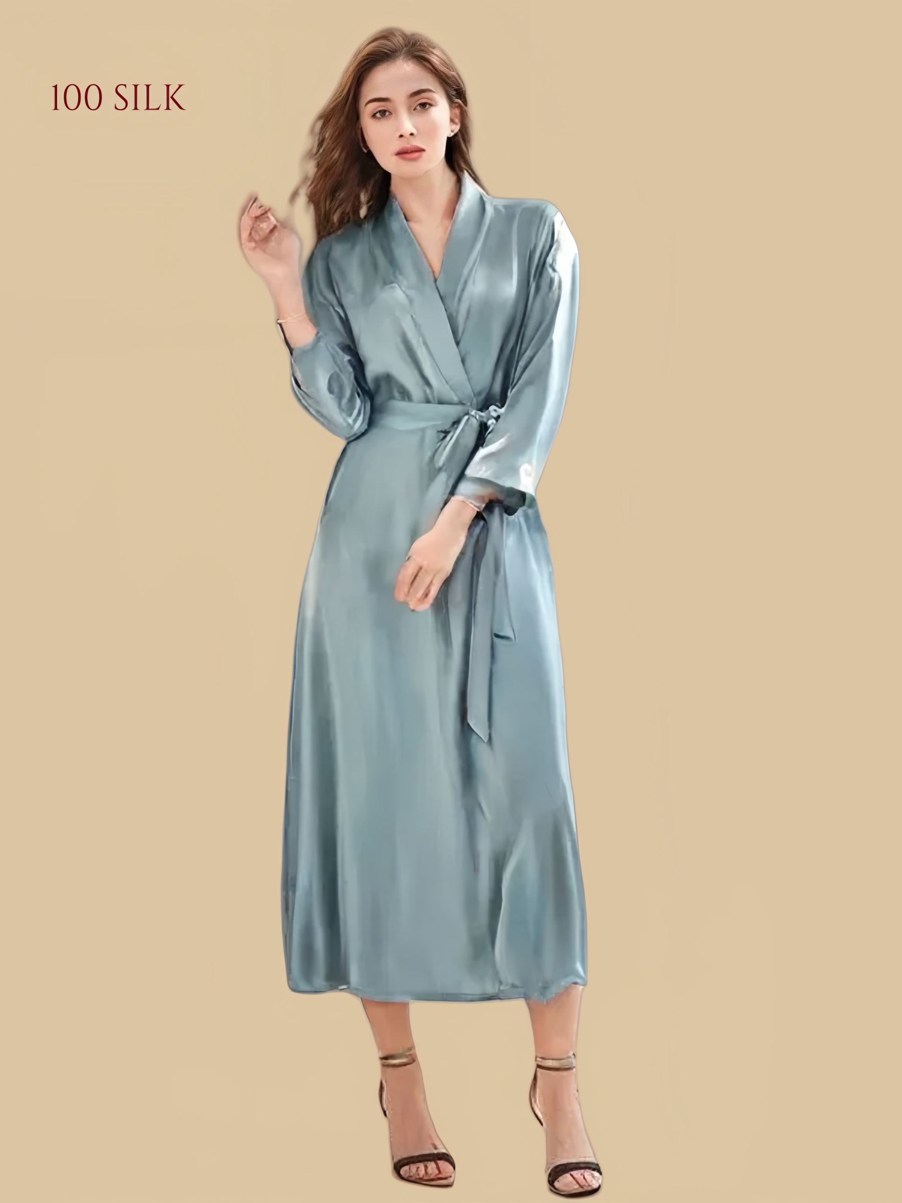 Women's Long Silk Nightgown - Silkgala