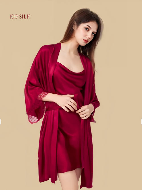 New Women's Silk Nightgown - Silkgala