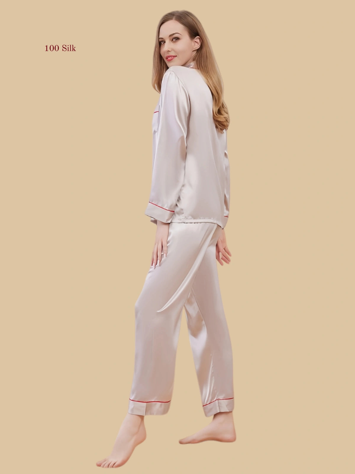 Pure Silk Elegant Two Piece Pajamas