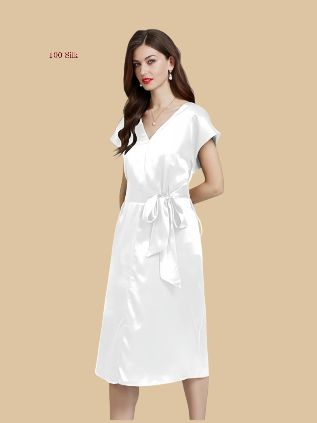 Pure Silk Fashionable Long Maxi Dresses