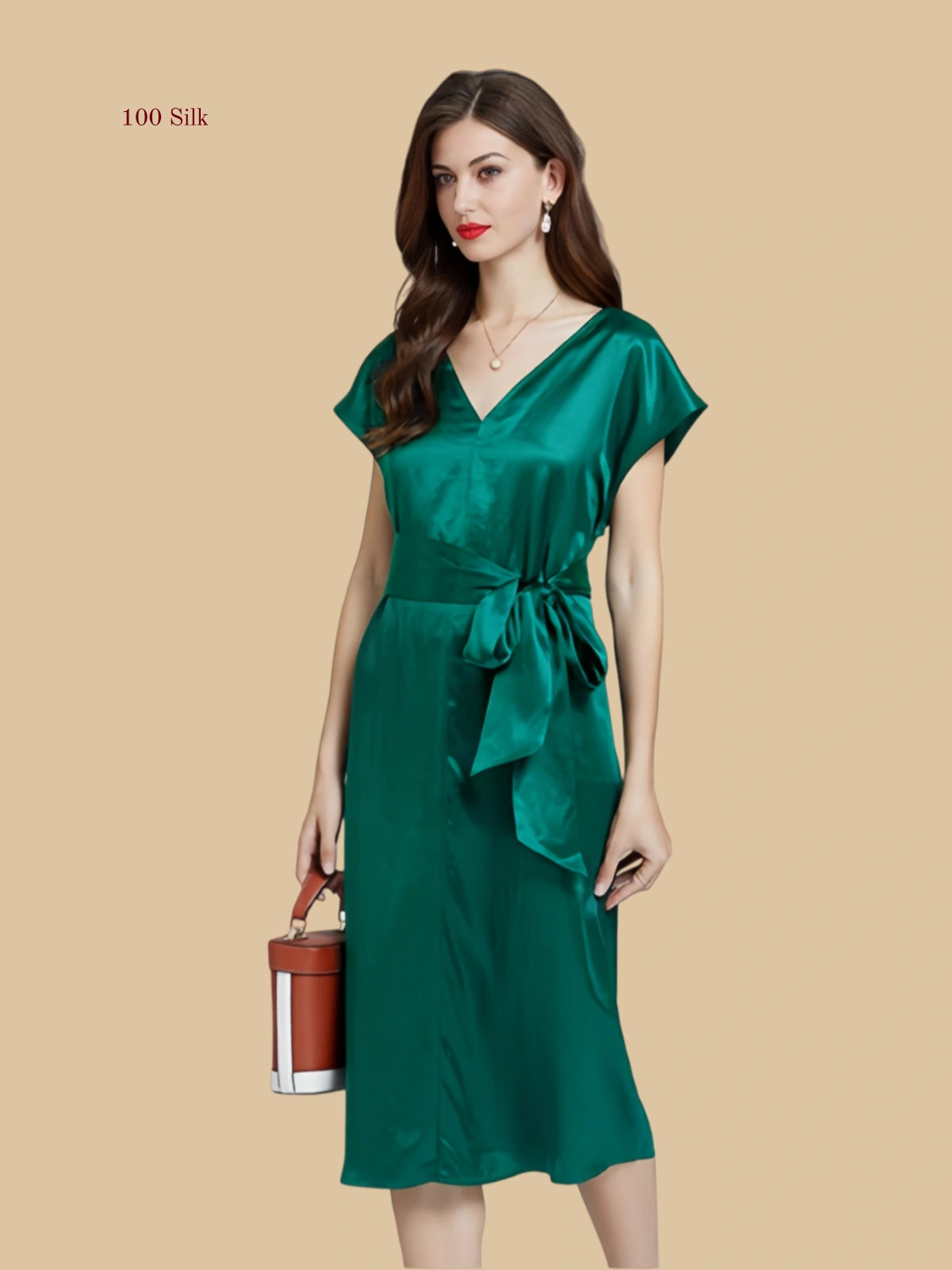 Pure Silk Fashionable Long Maxi Dresses