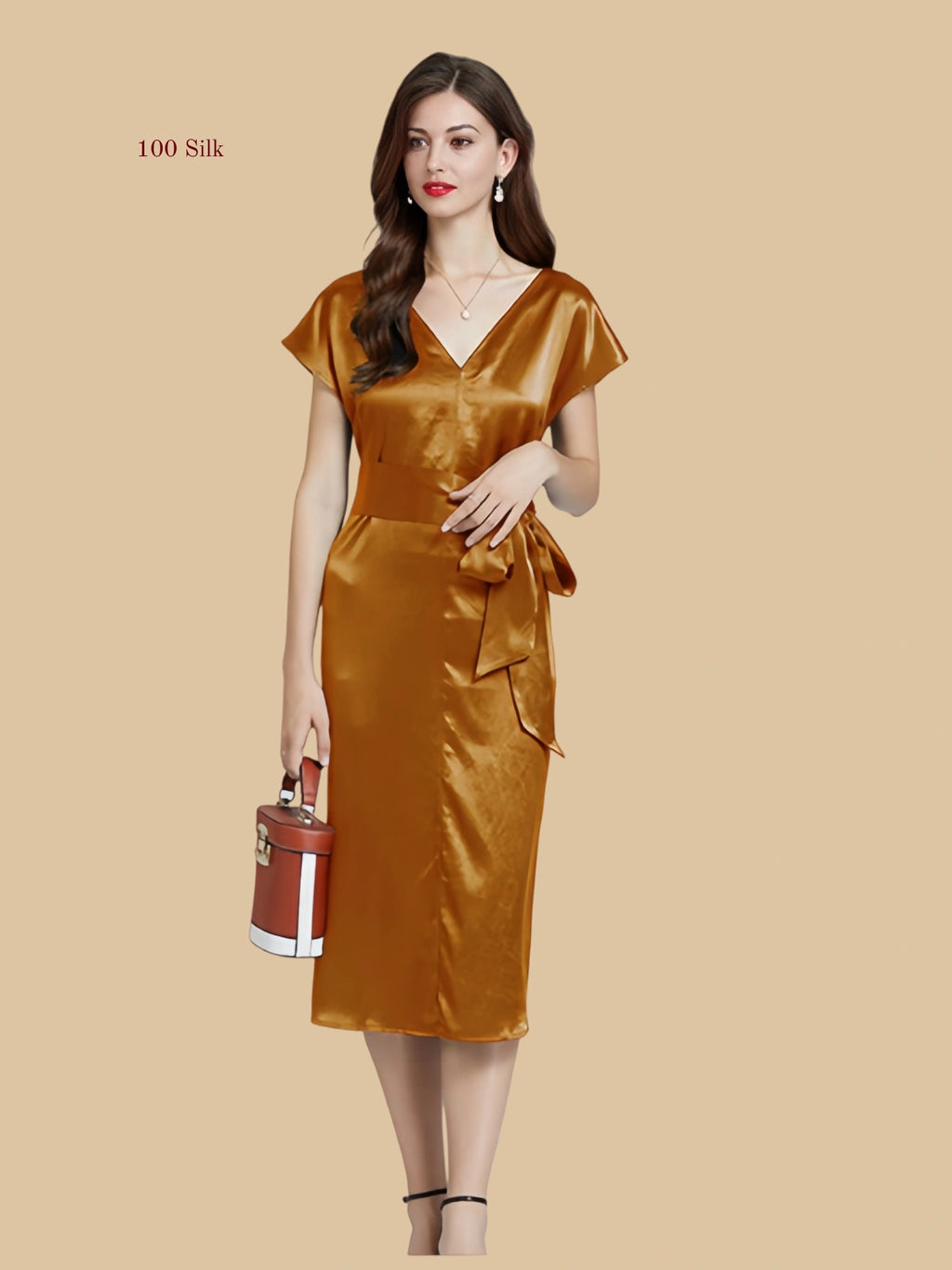 Pure Silk Fashionable Long Maxi Dresses